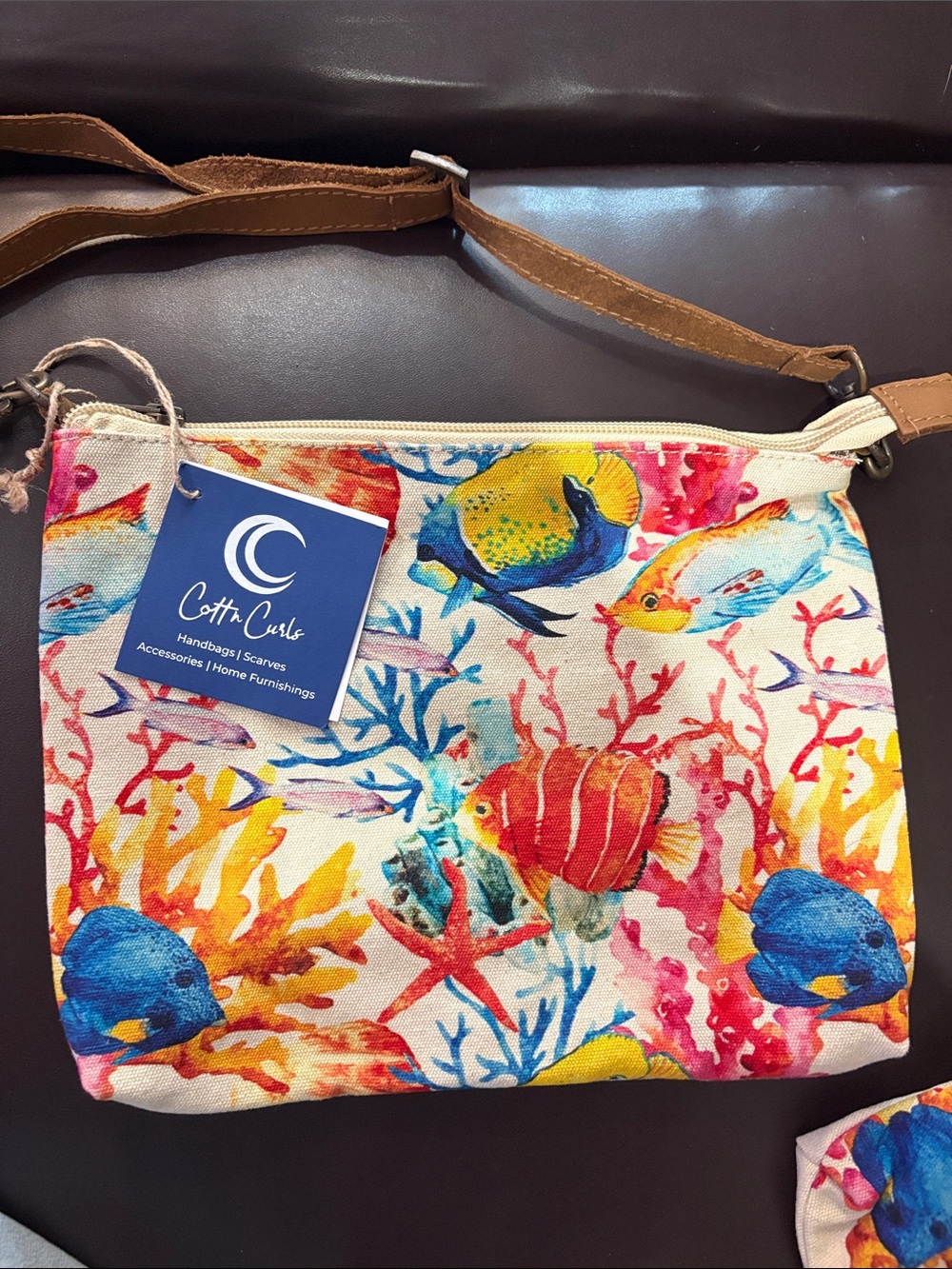 Vibrant Multicolor Coral Reef Crossbody Bag